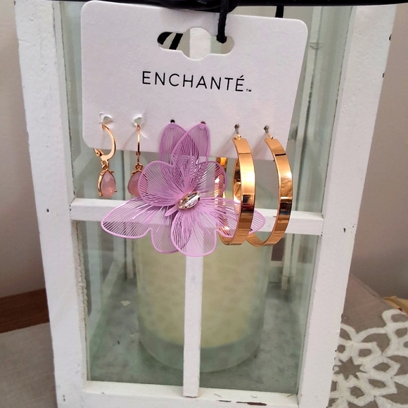 Enchante, Various NEW, Gold Dangle Butterfly & Hoop Earrings - Picture 5 of 5
